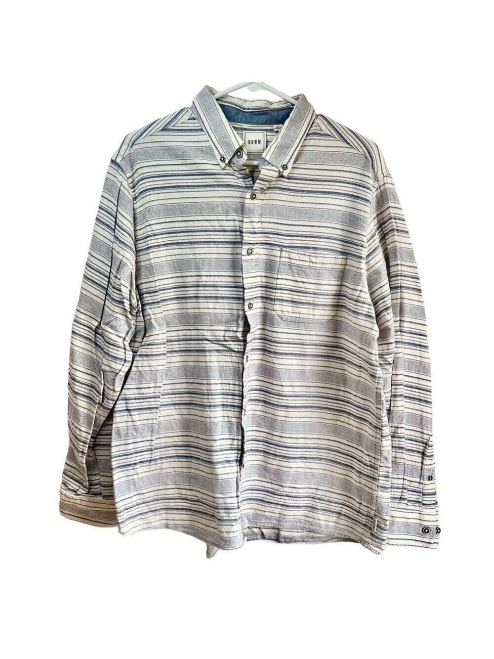 ROWM 100% Cotton Casual Button Down Shirt